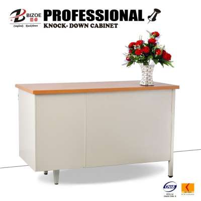 Top quality office furniture modern metal office desks with three locking drawers