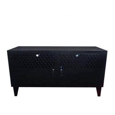 Hotel/living room furniture showcase design steel TV table/ TV cabinet